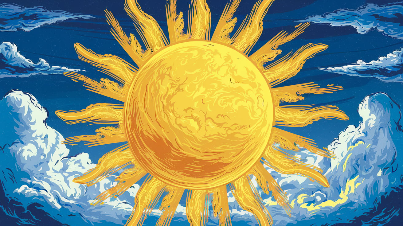 Clip Art: 4hqtdmscycy= Sun