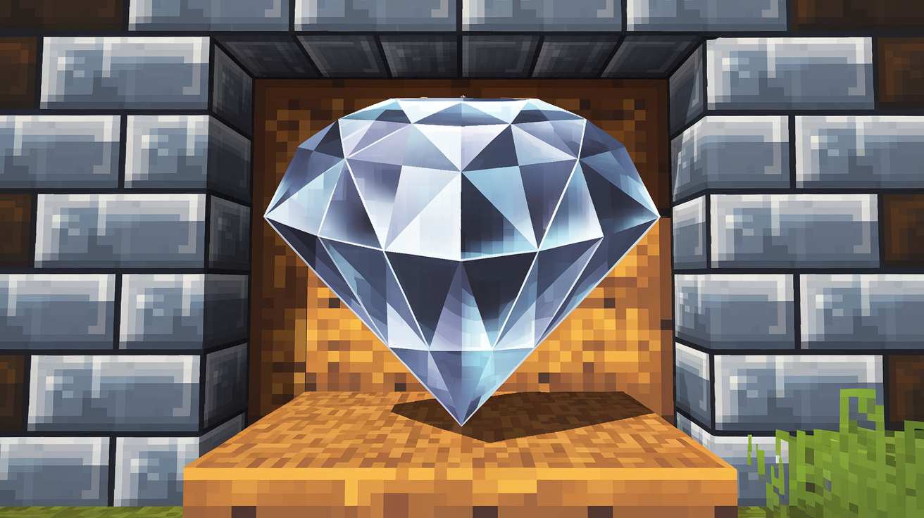 Diamond: lrxzd9btu5e= Minecraft